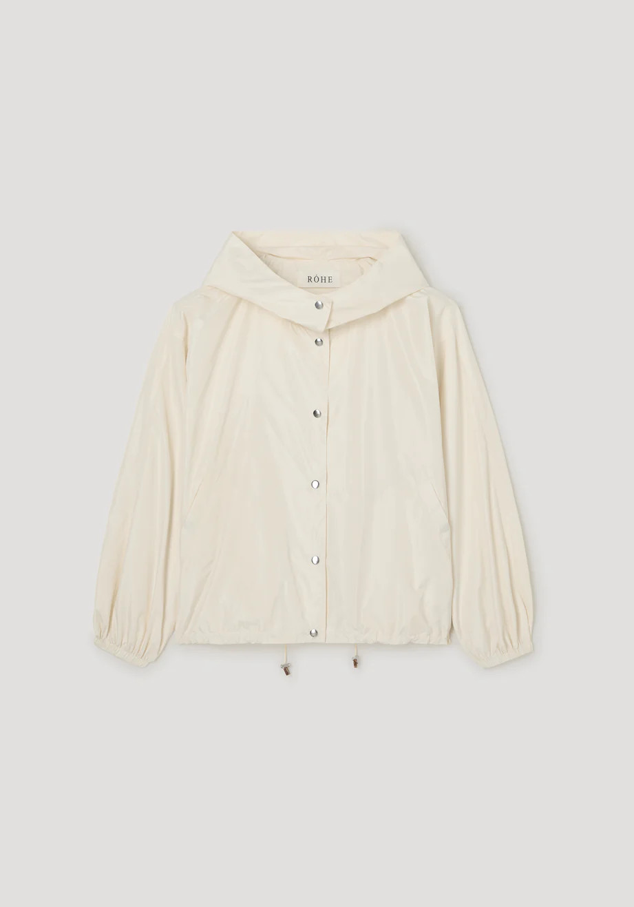 volume silk-blend jacket | cream | Rohe