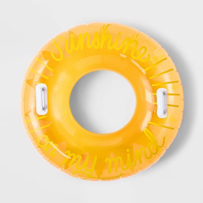 Sunshine On My Swim Tube 33" Water Float - Sun Squad™ | Target