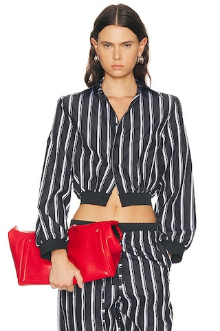 Striped Poplin Shirt | FWRD 