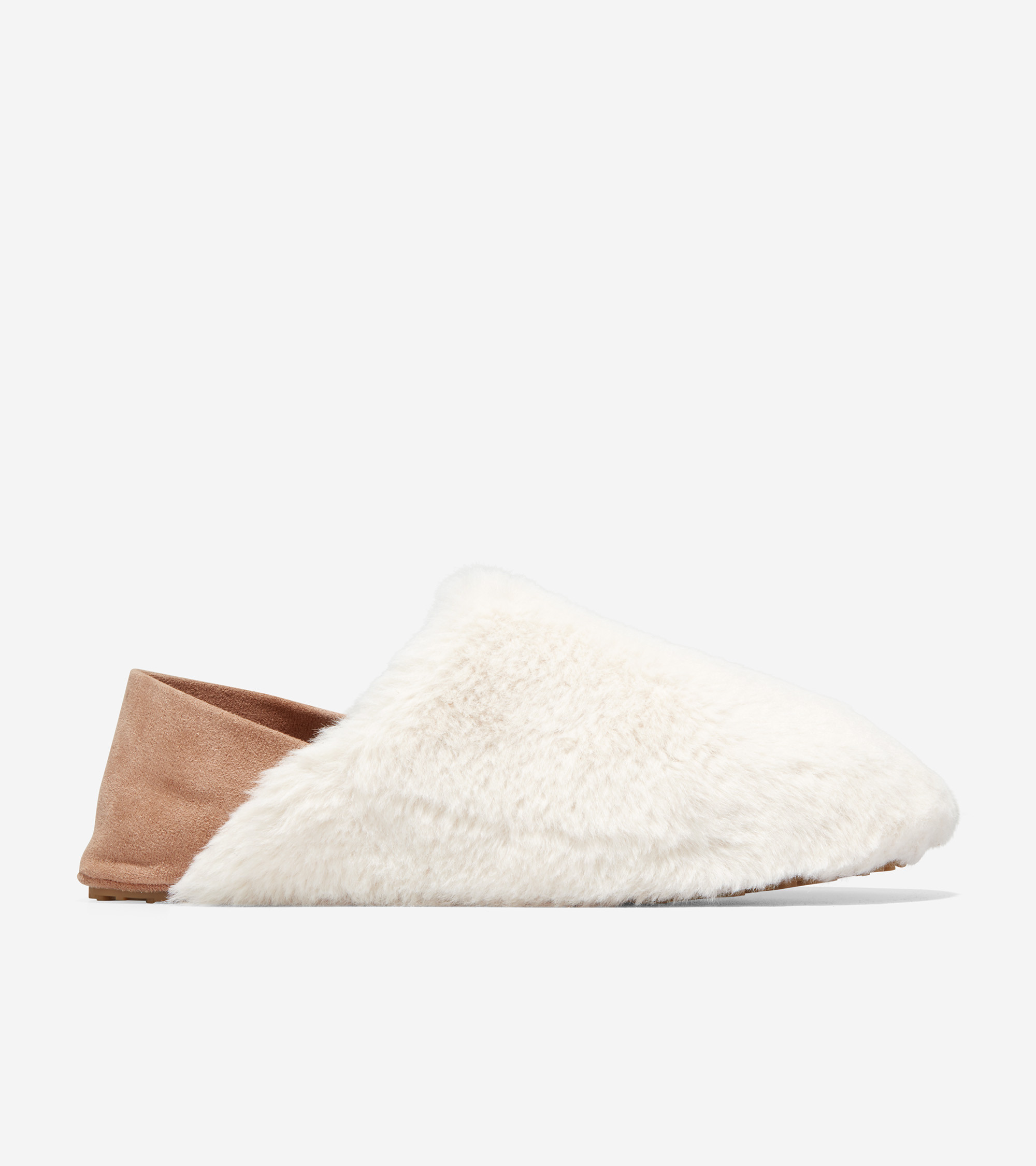 Women's Women's Shearling Slipper in Natural Shearling-Angora Suede | Cole Haan | Cole Haan (US)