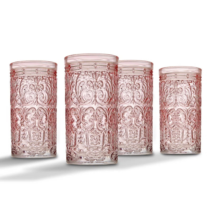 Jax Glass 14 oz. Highball Glass Set | Wayfair North America