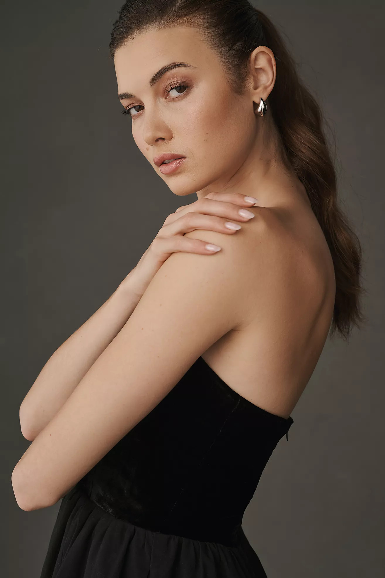 Reformation St. Louis Strapless Velvet Mini Dress | Anthropologie (US)