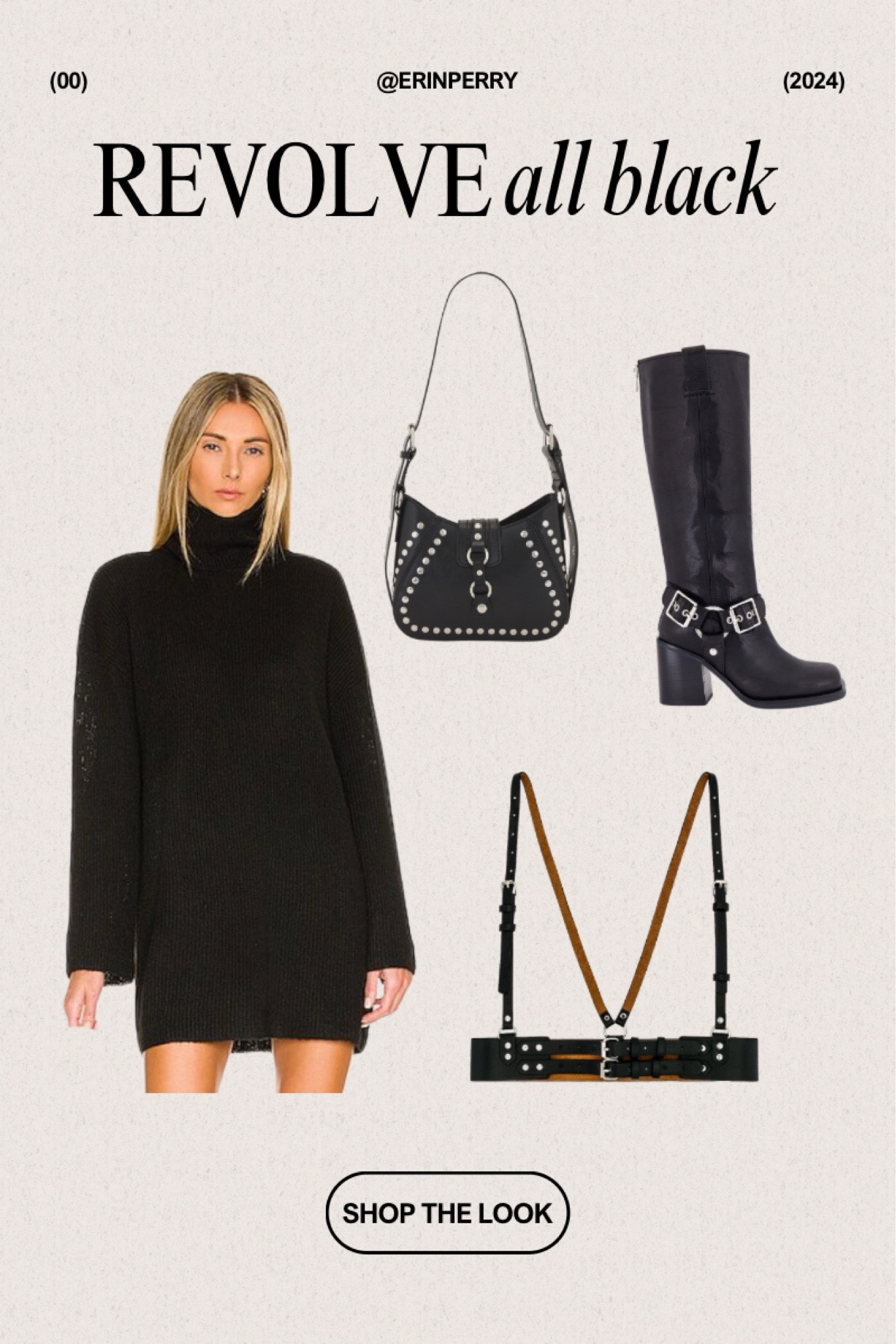 All black winter sweater dress & moto boots

#LTKStyleTip #LTKShoeCrush