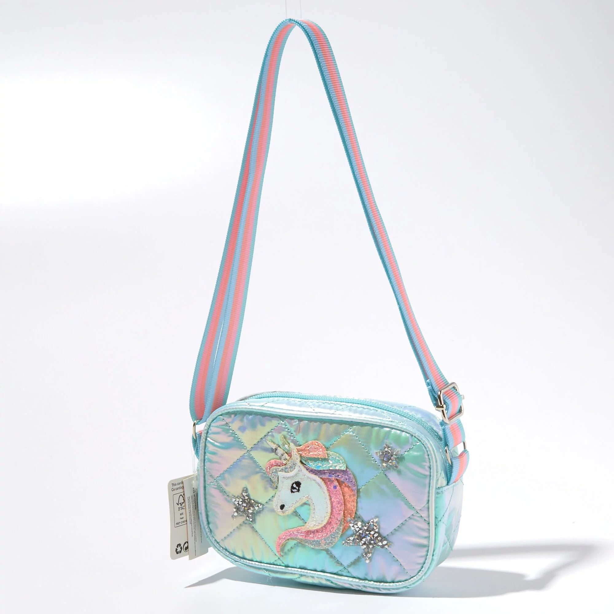 Claire's Girls Teen Unicorn Crossbody Bag, Mint Green, 98698 | Walmart (US)
