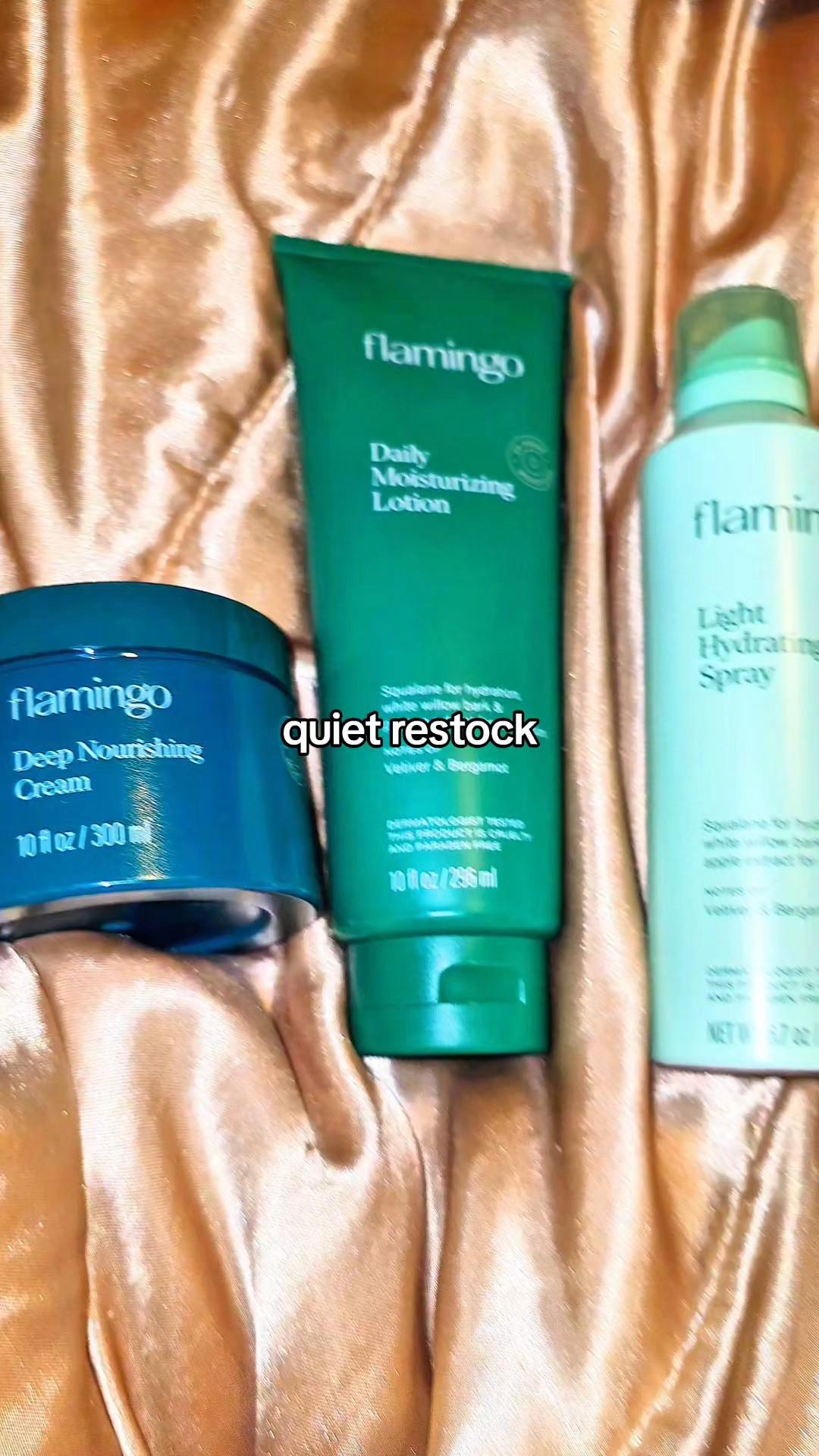 This is not a save-it-for-later moment. Flamingo quietly restocked their Deep Nourishing Cream, Daily Lotion, and Hydrating Spray and they’re under twenty right now. People are checking out fast and when the cart disappears, it is done. If you see the orange cart above, it is still available for you to grab. Can’t say I never put you on....flamingo skincare, flamingo body care, deep nourishing cream, daily moisturizing lotion, hydrating body spray, dry skin routine, winter skin care, soft skin products, hydrated skin routine, glowing body skin, cruelty free skincare, paraben free lotion, sensitive skin moisturizer, body lotion for dry skin, hydrating body spray for women, moisturizing cream for winter, affordable body care finds, viral tiktok skincare, tiktok shop body care, tiktok shop restock, trending skincare products, skincare deals on tiktok, body care routine women, smooth skin routine, nourishing body cream, everyday body lotion, lightweight hydrating spray, full body hydration, skin barrier support, non greasy moisturizer, winter body care essentials, holiday skincare finds, new year skin reset, skincare jumpstart sale, creator recommended skincare, viral body care products, beauty deals tiktok, flamingo brand reviewResults may vary. Disclaimer: Final price, discounts, and shipping may differ based on your TikTok account, available coupons, and current promotions. Always refer to the product listing for the most up-to-date offers. Promotion may have ended by the time you see this. 

#LTKselfcare #LTKOver40 #LTKBeauty