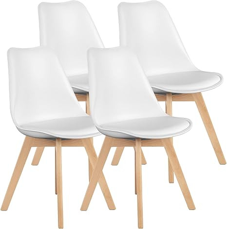 OLIXIS Dining Chairs Set of 4 Mid-Century Modern Dinning Chairs, Living Room Bedroom Outdoor Loun... | Amazon (US)