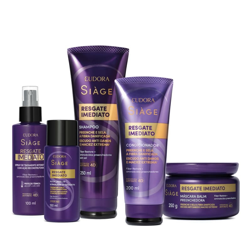 Combo Siàge Resgate Imediato (5 itens) | Eudora | Eudora (BR)
