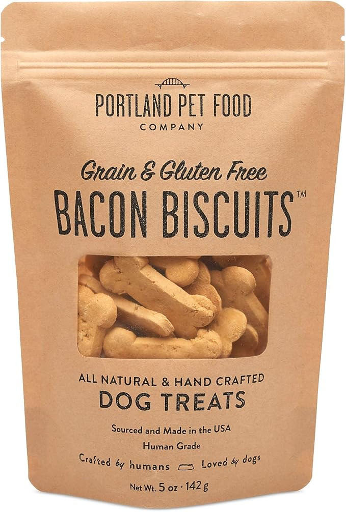 Portland Pet Food Company All-Natural Dog Treat Biscuits – Handcrafted Grain-Free, Gluten-Free,... | Amazon (US)