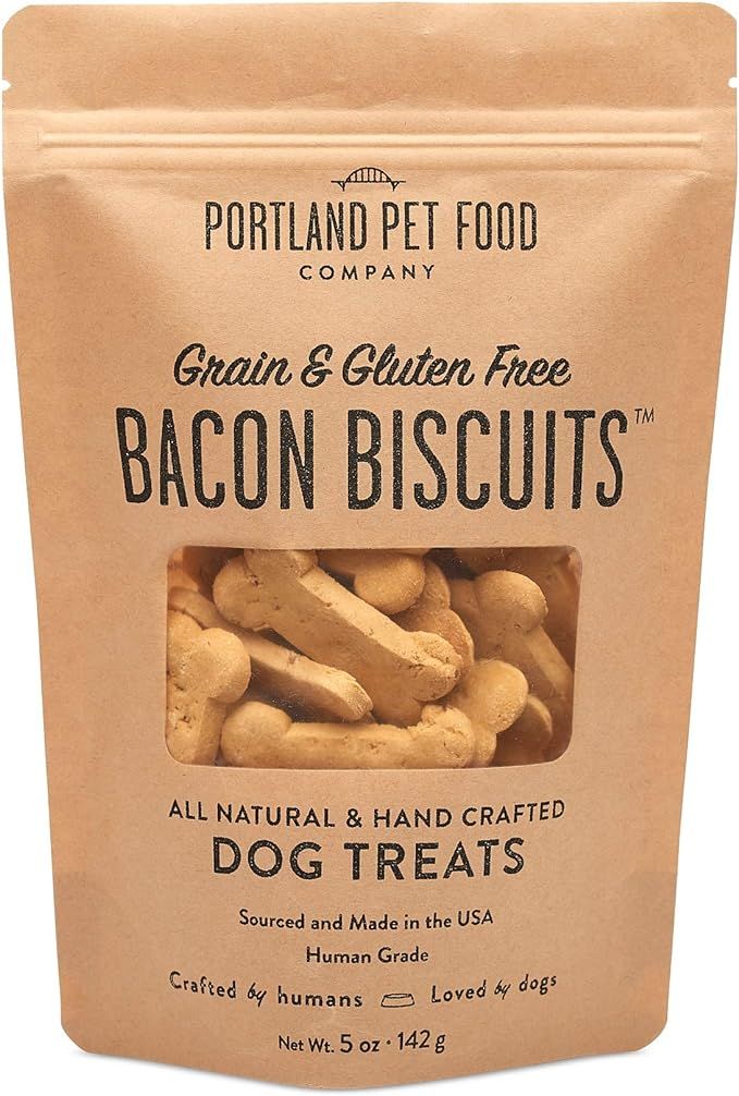 Portland Pet Food Company All-Natural Dog Treat Biscuits – Handcrafted Grain-Free, Gluten-Free,... | Amazon (US)