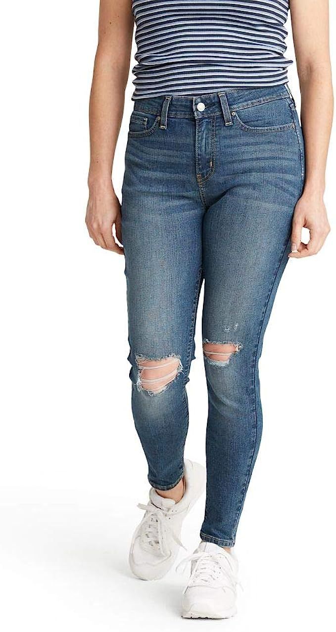 Signature by Levi Strauss & Co. Gold Label Women's Mid Rise Super Skinny Jeans | Amazon (US)