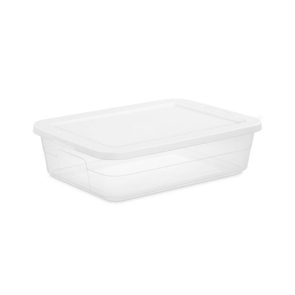 28qt Clear Under Bed Storage Box White - Room Essentials™ | Target