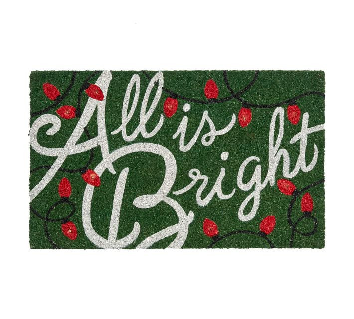All is Bright Light Up Doormat | Pottery Barn (US)