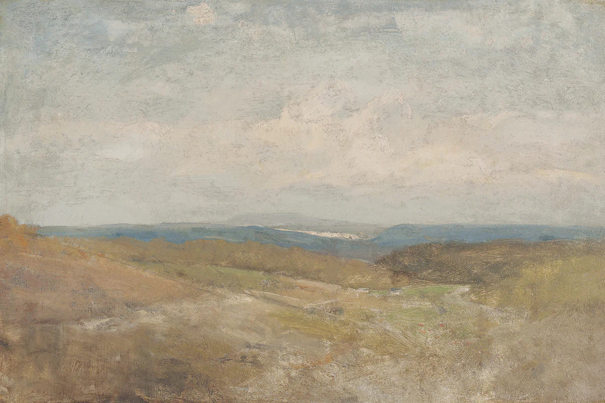 BLUE VALLEY- Vintage Landscape Large Wall Art Henri-Joseph Harpignies | Juniper Print Shop