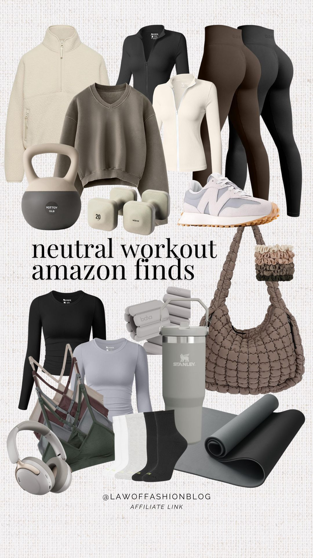 Stylish and comfortable workout essentials from Amazon! Get ready to crush your fitness goals in style. Workout gear, activewear, neutral tones, fitness fashion, health and wellness, new year resolutions, winter workout, active.

Amazon activewear  

 #LTKActive #LTKFindsUnder50