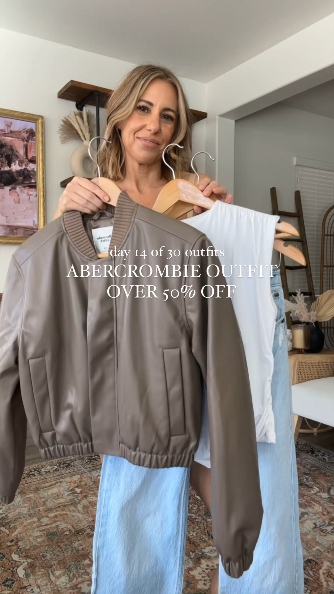 Abercrombie sale outfit over 50% off code YPBAF
Jacket size xs
Shell top size xs
Denim size 24 short


#LTKfindsunder50 #LTKfindsunder100 #LTKsalealert