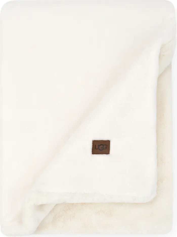 Coastline Faux Fur Throw Blanket | Nordstrom