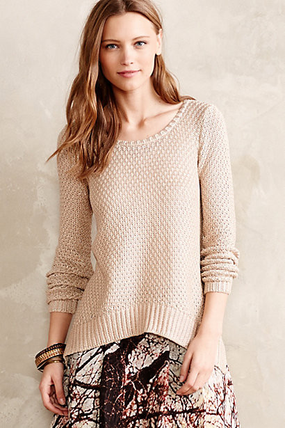 Shimmer Stitch Pullover | Anthropologie (US)