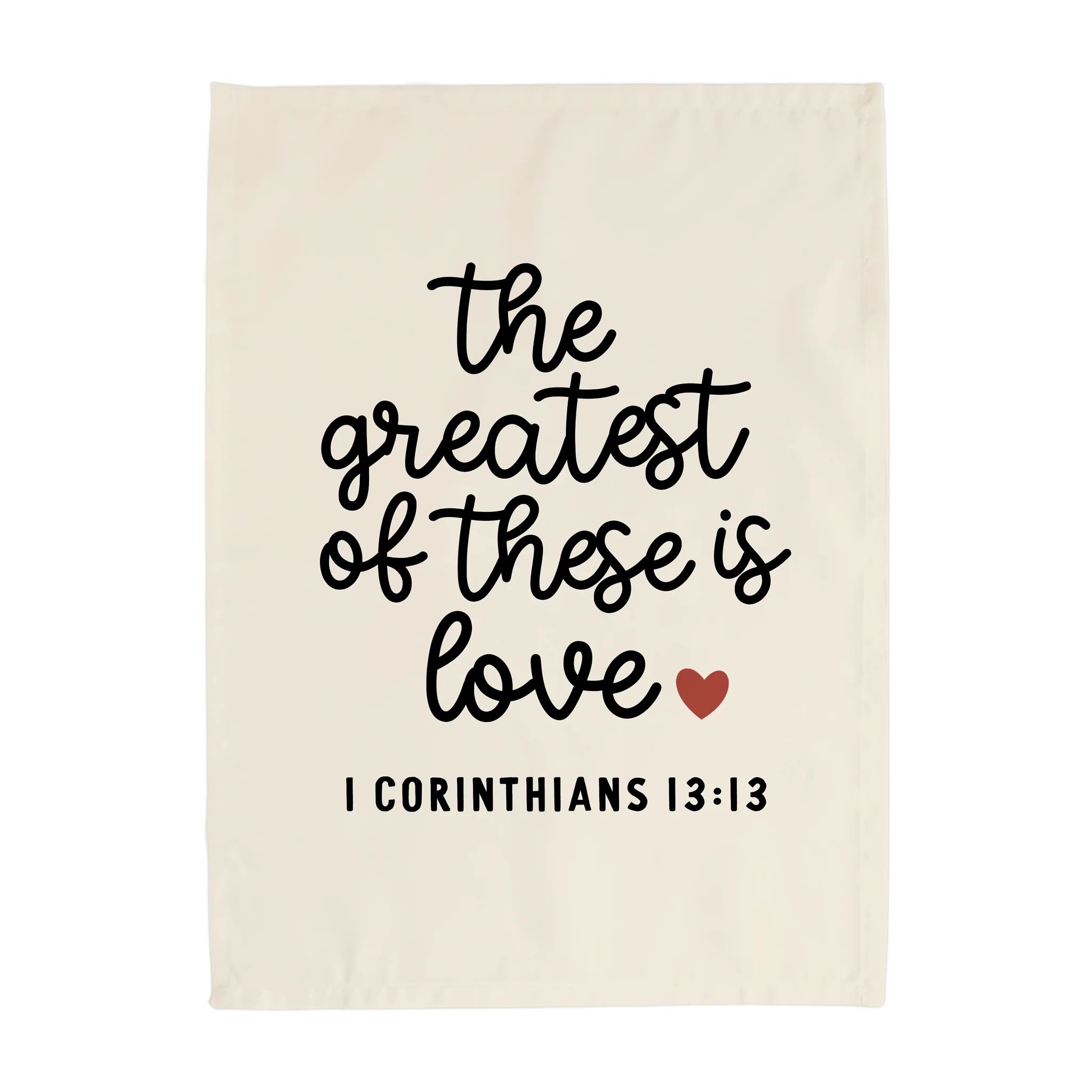 {Neutral} The Greatest of These is Love Banner | Hunny Prints
