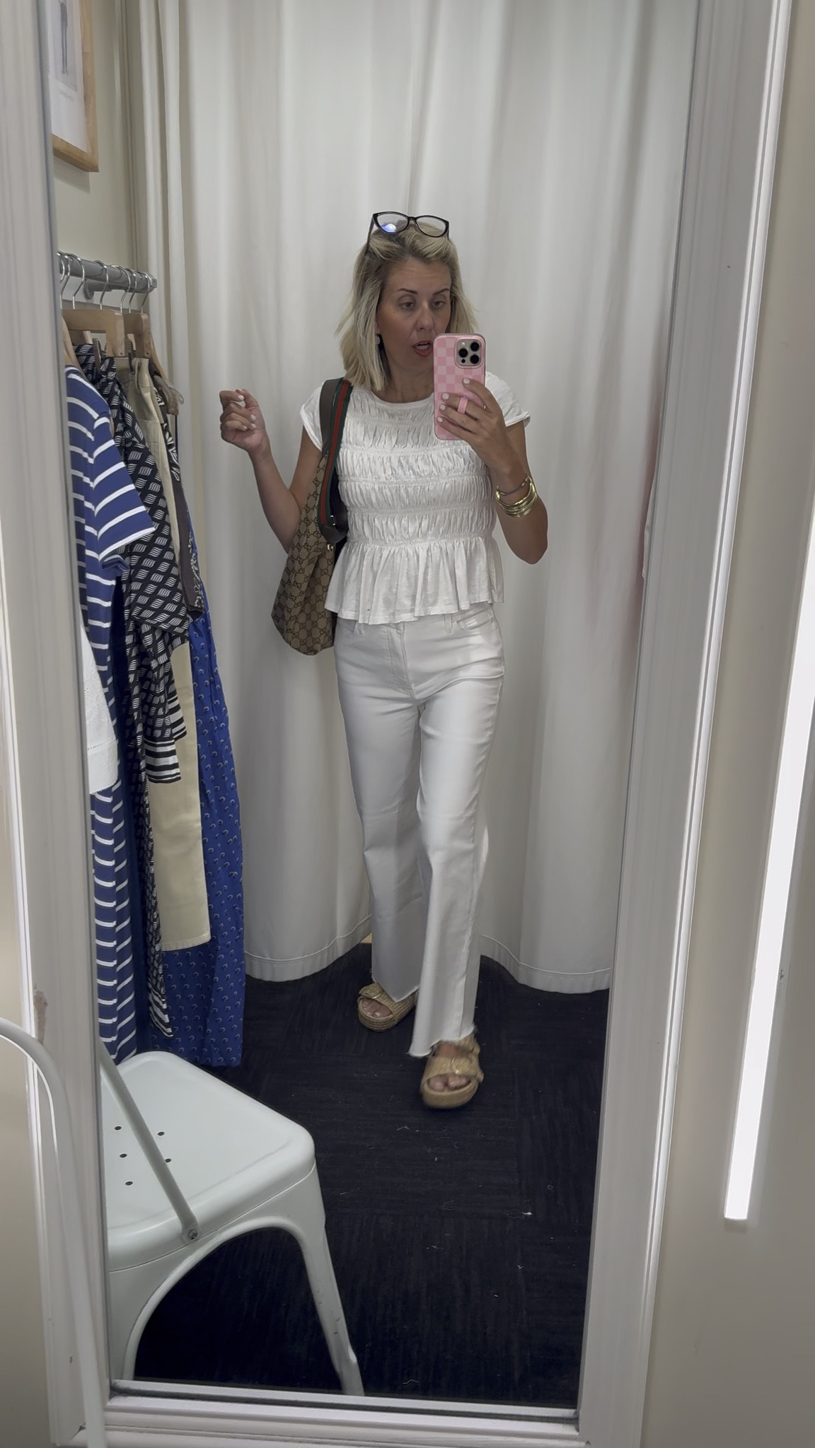Madewell must haves! Here for it!

Essex shorts- 26
Perfect shorts- 27
White tank- xxs
Red top- 00
Stripe dress- s
Brown dress- xs
Set- xs top & pants
Blue dress- s
Denim dress- 2
Bandana tee- xs
Barrel pants- 25

Non madewell:
White jeans- 0
White tee- xs
Sandals 8.5

#LTKxMadewell #LTKmomlife #LTKOver40