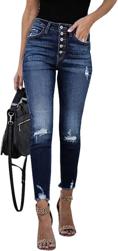 Women's Fashion Stretch High Waist Skinny Jeans Classic | Amazon (US)