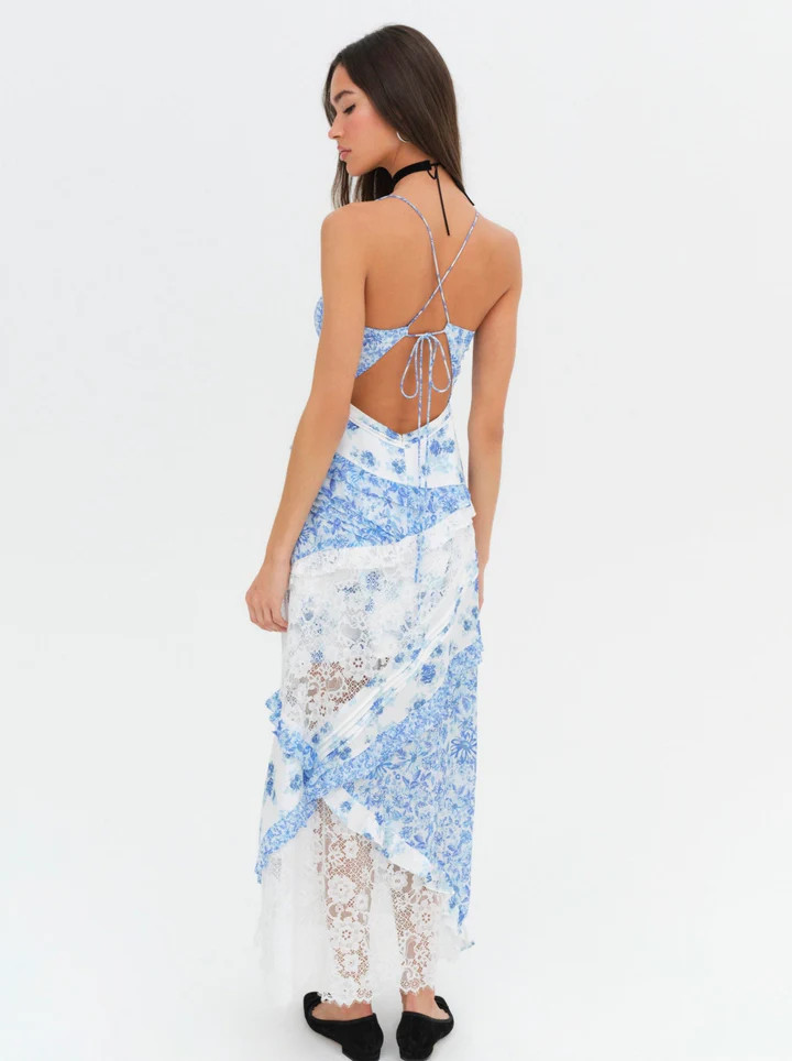 Rosalyn Maxi Dress — Blue | For Love & Lemons