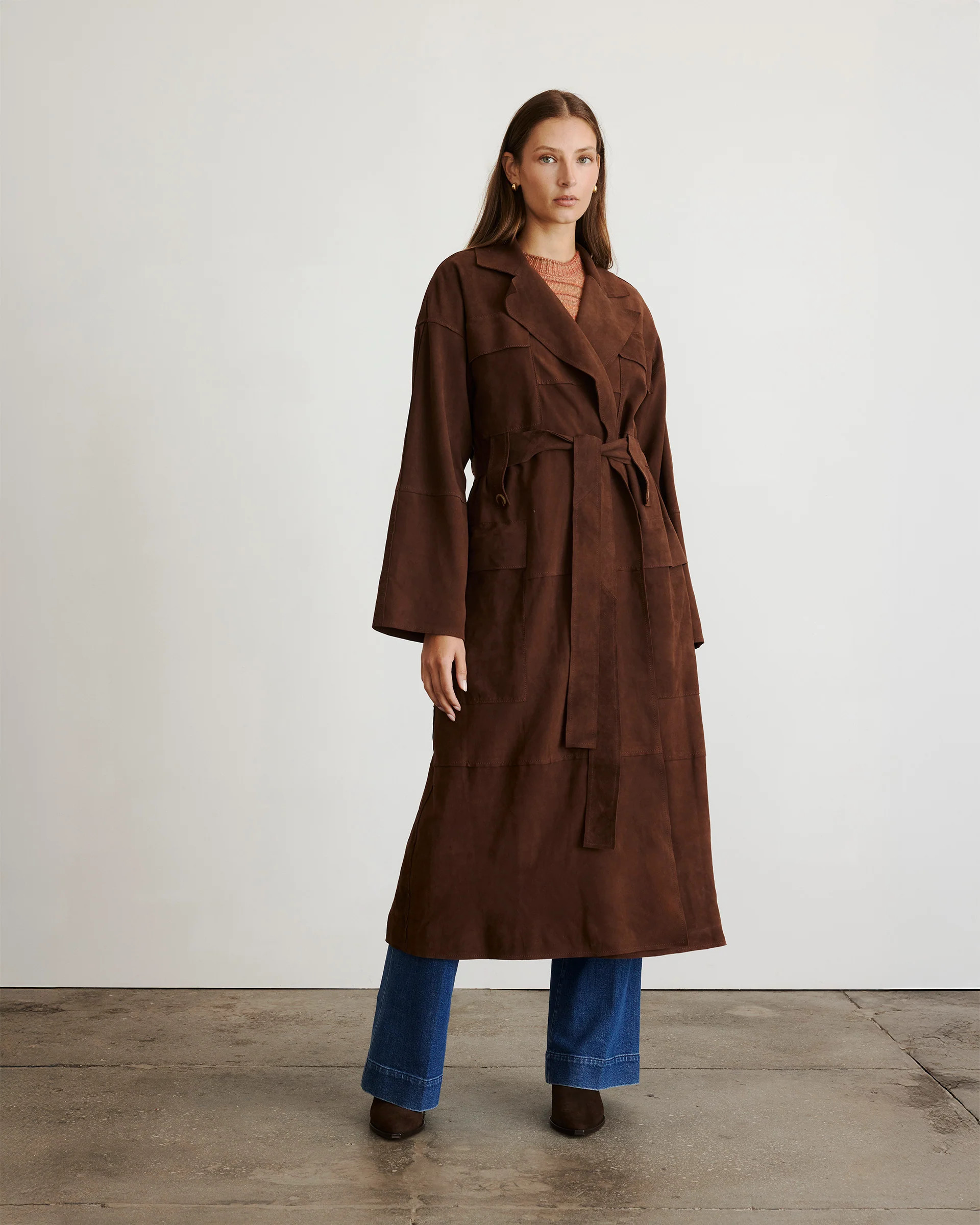 Suede Clayton Coat | Tanya Taylor