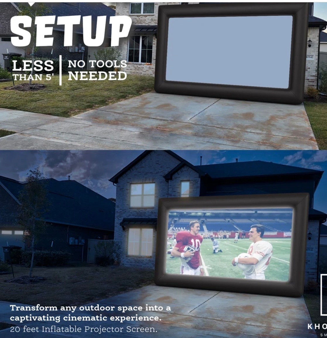 Be game ready!!
Outdoor 20’ projector screen!

#LTKSeasonal #LTKHome #LTKSaleAlert