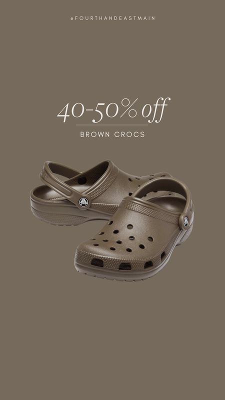 Women’s and men’s brown crocs are 40 to 50% off on Amazon right now
amazon home, amazon finds, walmart finds, walmart home, affordable home, amber interiors, studio mcgee, home roundup amazon shoes crocs 

#LTKHome #LTKMens
