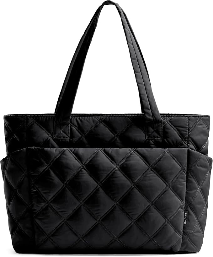 Tote Bag for Women, Lightweight Puffer Tote Work Bags with Compartments for Travel, Quilted Shoul... | Amazon (US)