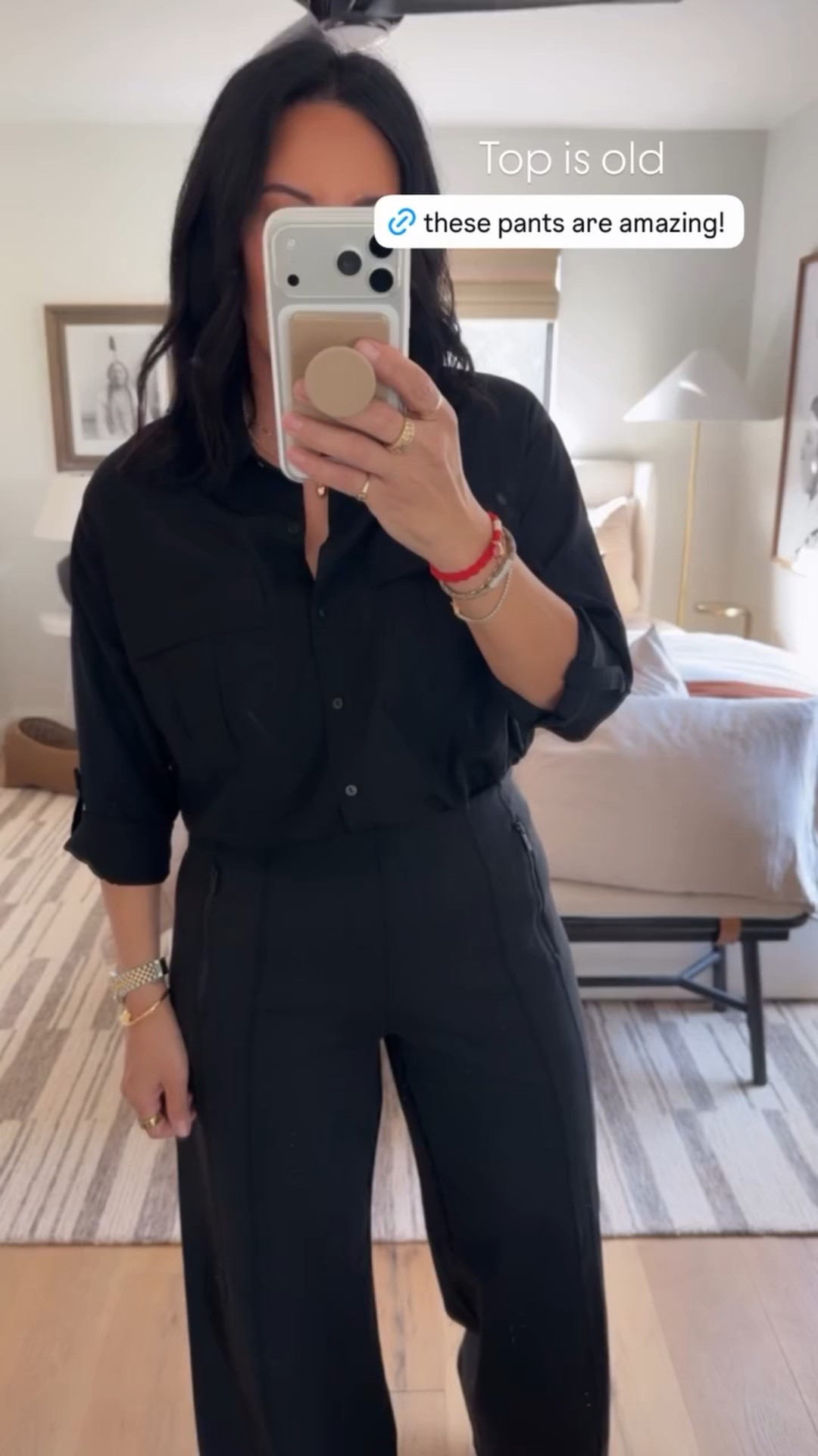 Top size large, pants size medium (I’m a size 8/10). 



#LTKMidsize #LTKOver40 #LTKootd