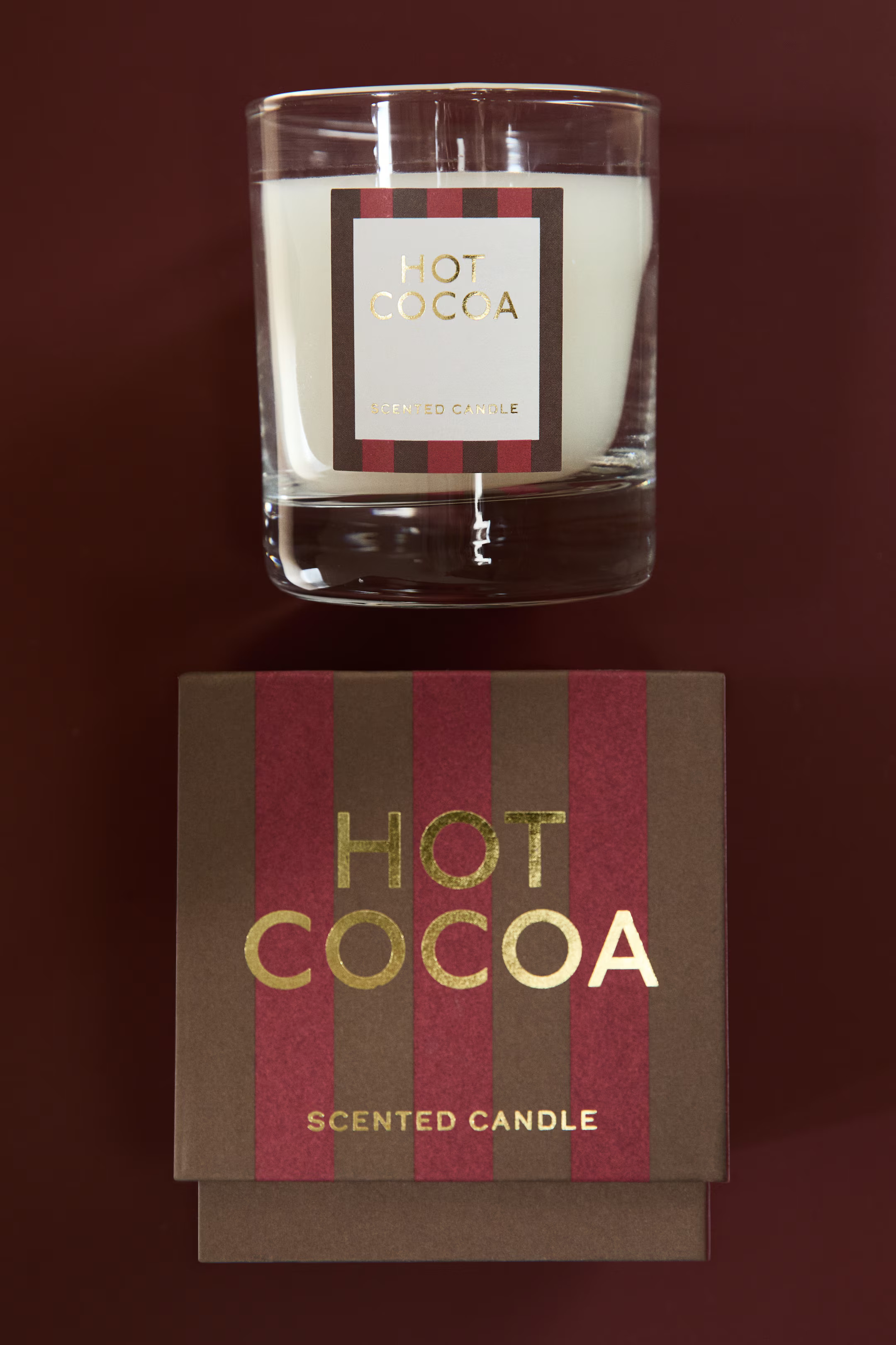 Scented candle in glass holder - Hot Cocoa - Home All | H&M GB | H&M (UK, MY, IN, SG, PH, TW, HK)