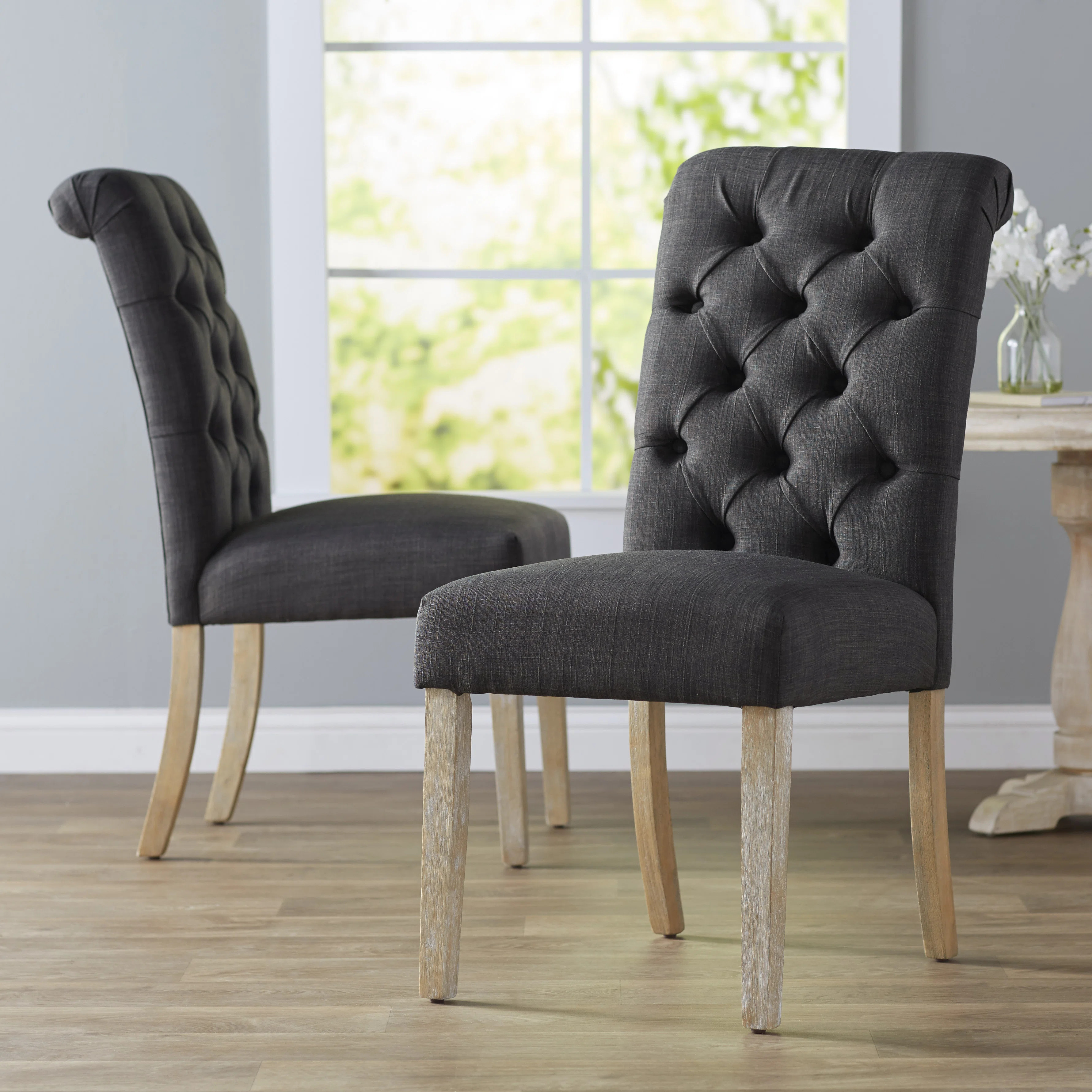Ameriga 20'' H Tufted Upholstered Side Chair (Set of 2) | Wayfair North America