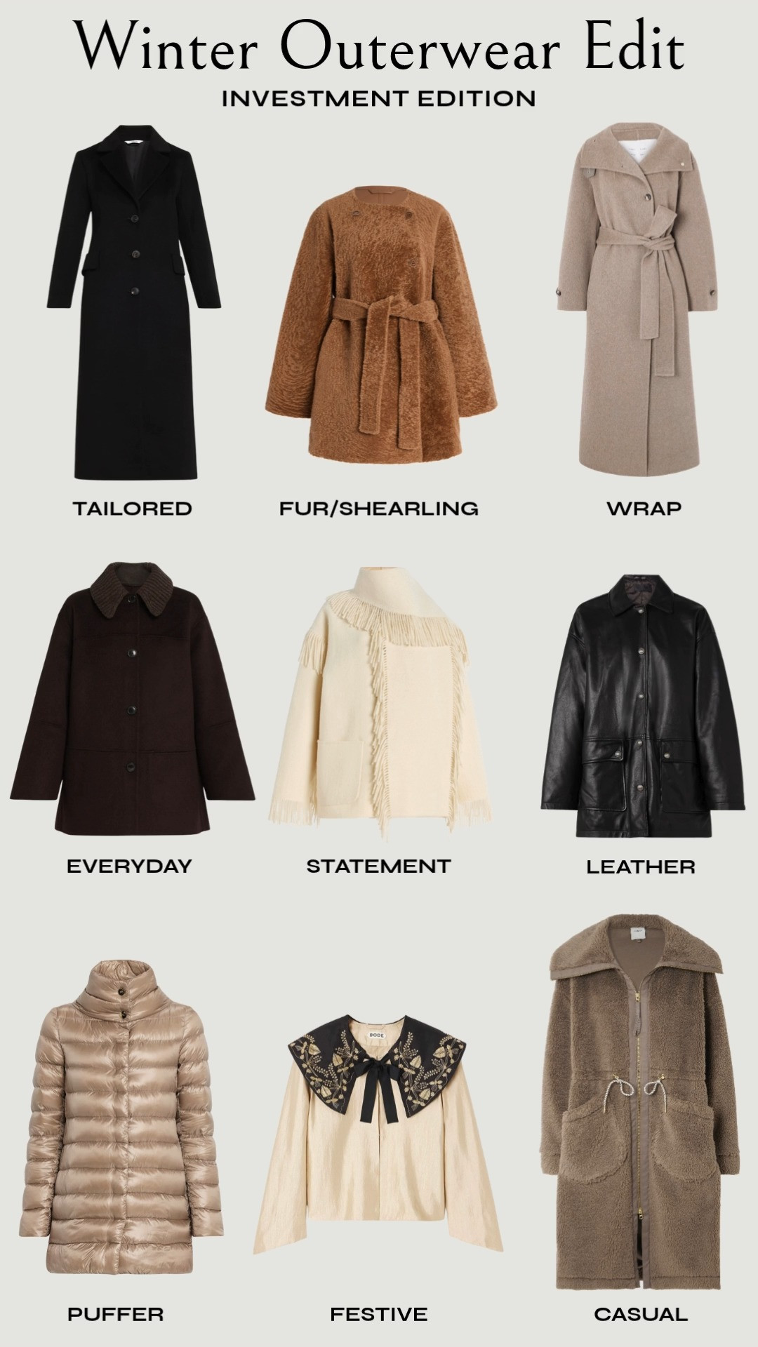 Splurge options for a winter coat collection — each serves a different purpose throughout the holiday season and as the temperatures drop. 30 in total linked that I love! 

 #LTKHoliday #LTKSeasonal #LTKStyleTip