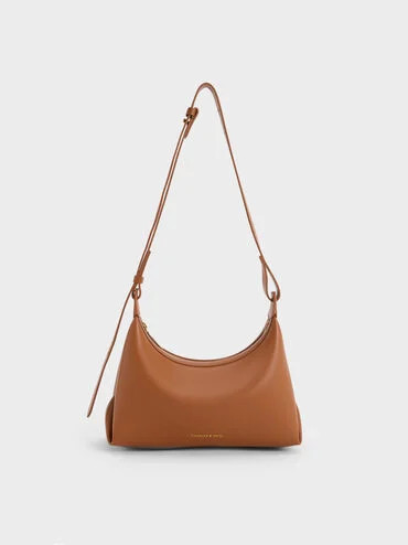 Tan Aurelie Trapeze Hobo Bag | CHARLES & KEITH | Charles & Keith EU