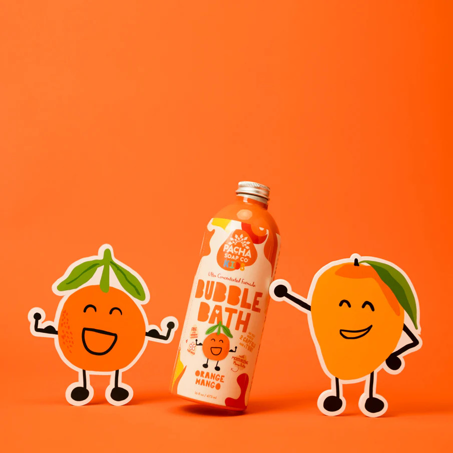 Orange Mango Ultra Concentrated Bubble Bath | Pacha Soap Co.