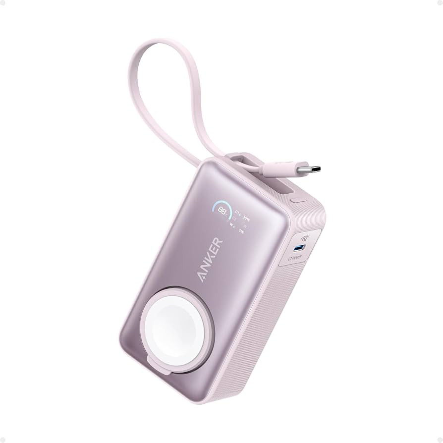 Anker MagGo Power Bank for Apple Watch, Officially Certified, 10,000 mAh Compact Battery Pack wit... | Amazon (US)