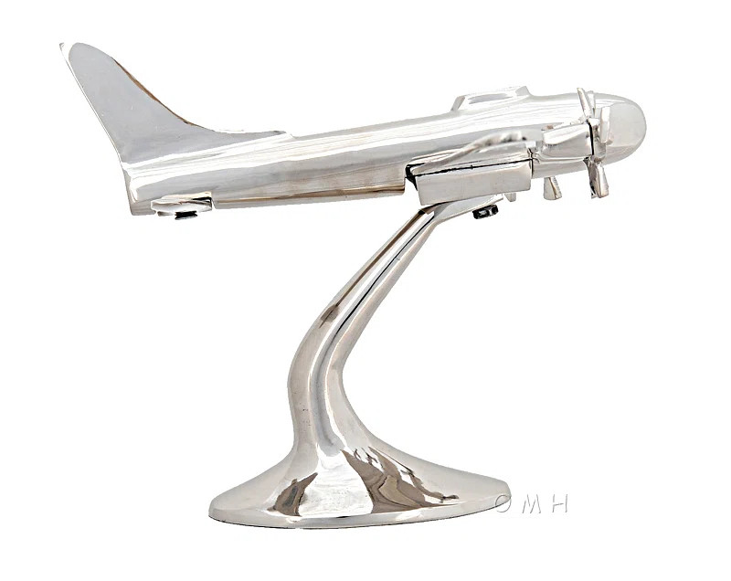 Old Modern Handicrafts Aluminum Aeroplane | Wayfair | Wayfair North America