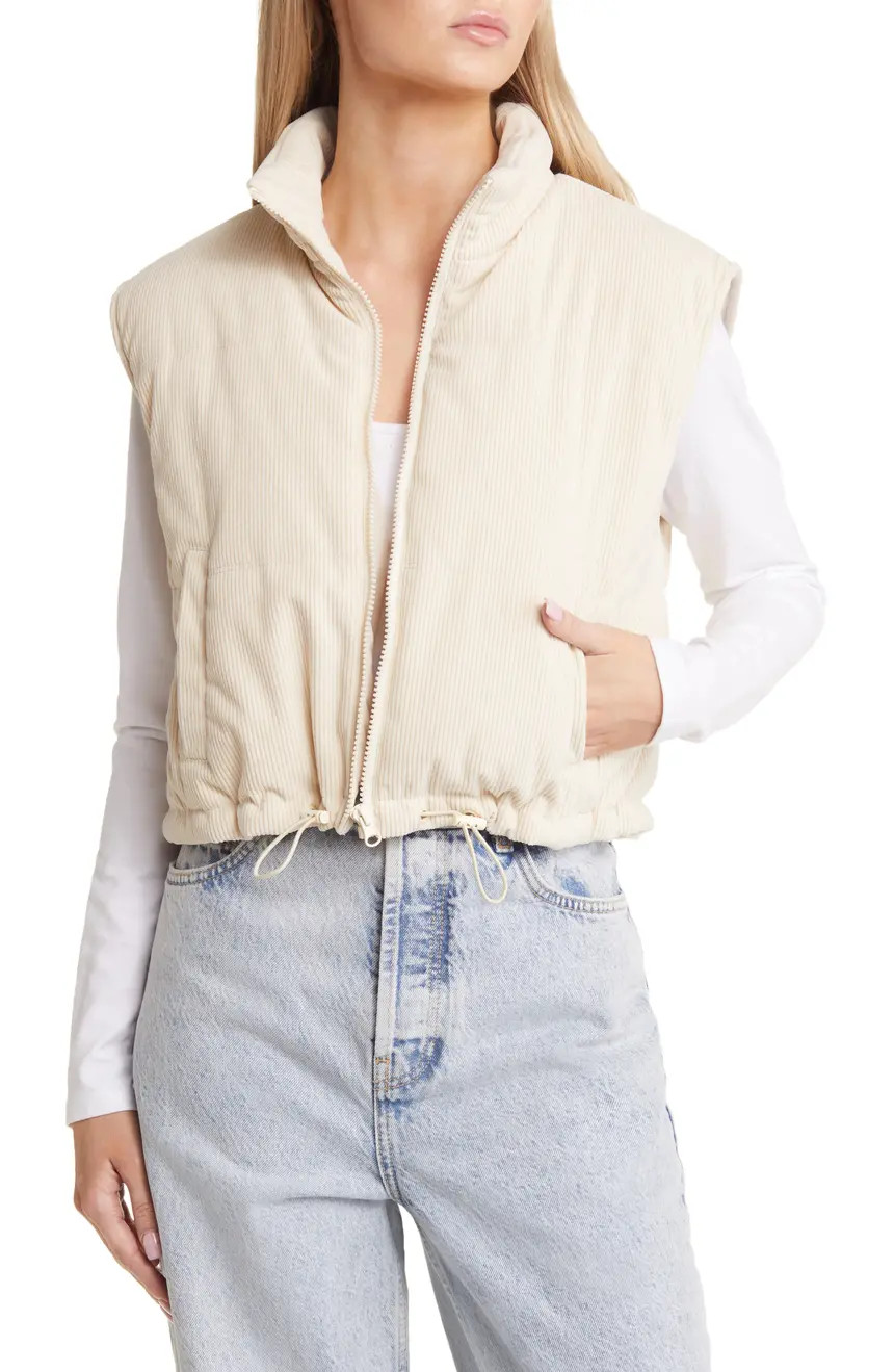 Crop Corduroy Vest | Nordstrom