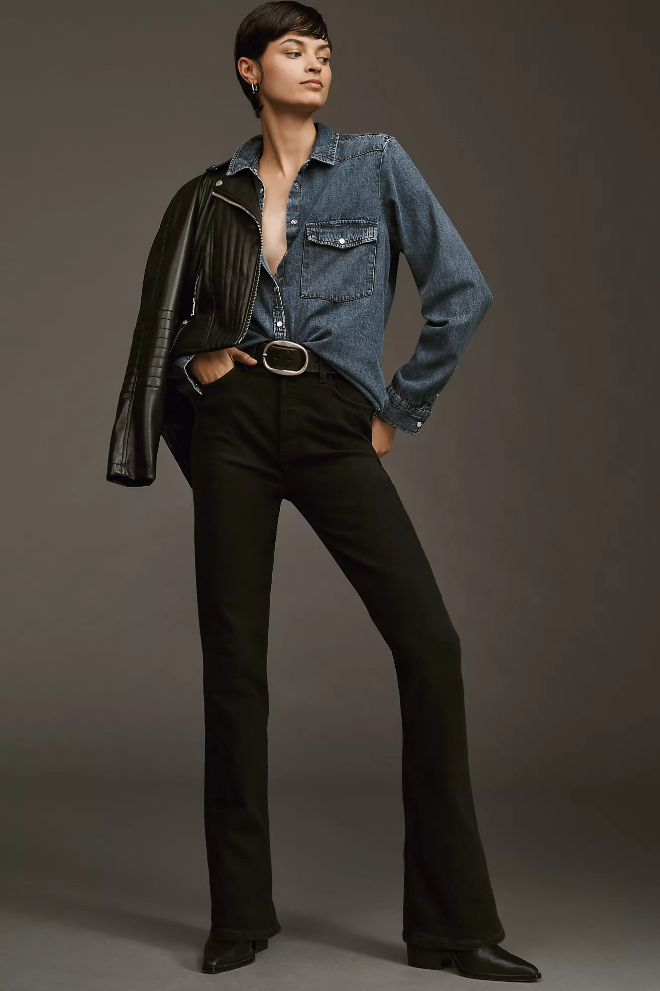 AGOLDE Nico High-Rise Slim Straight Leg Jeans | Anthropologie (US)