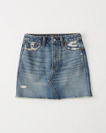 Denim Mini Skirt | Abercrombie & Fitch US & UK