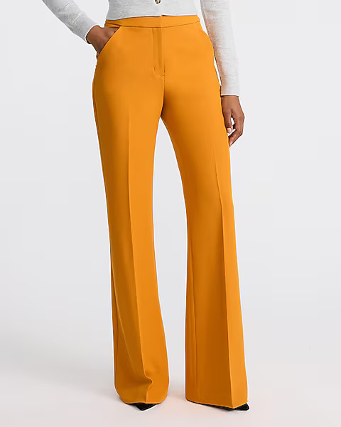 Editor Signature Stretch High Waisted Flare Trouser | Express