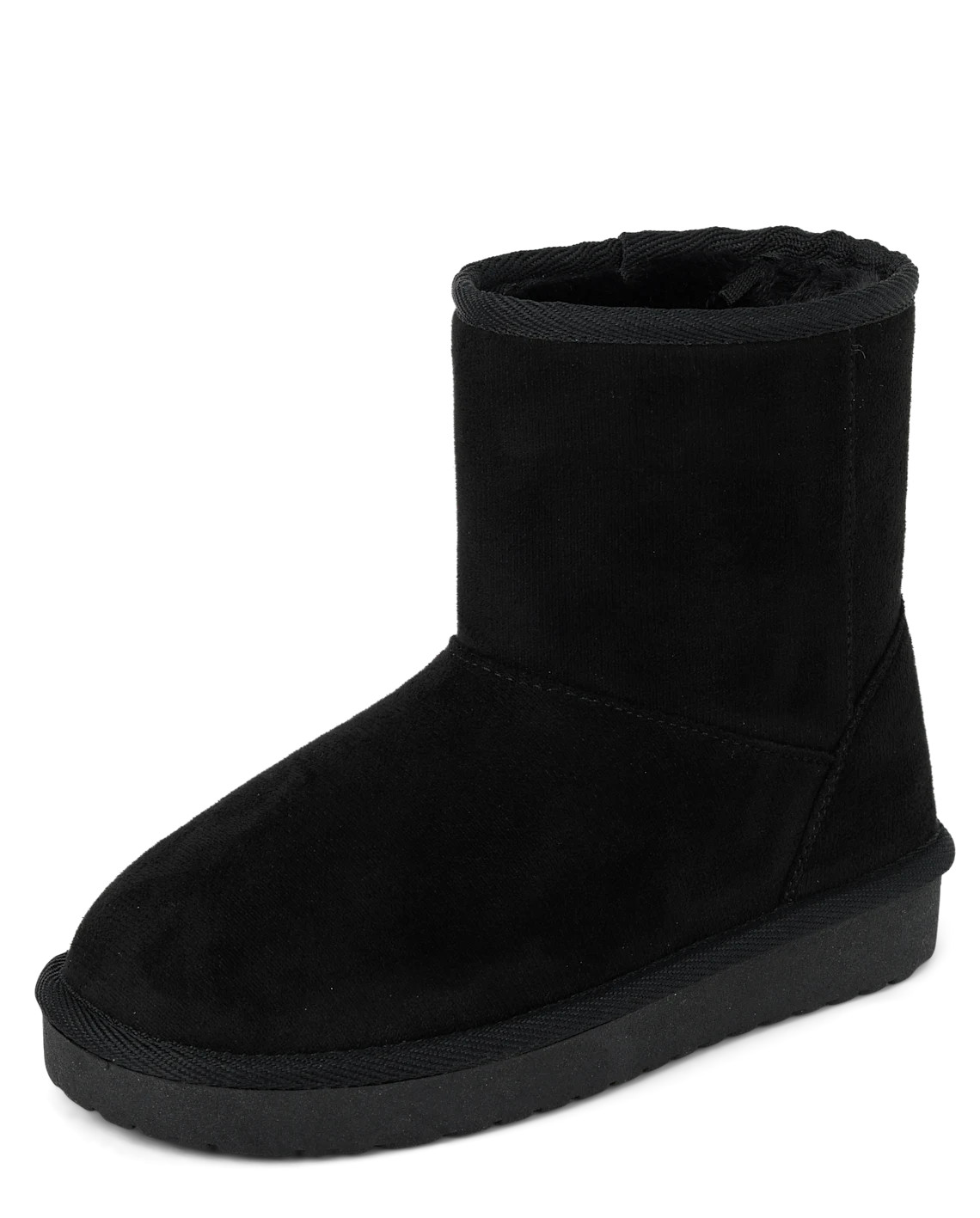 Girls Mid Teddy Boots - black | The Children's Place