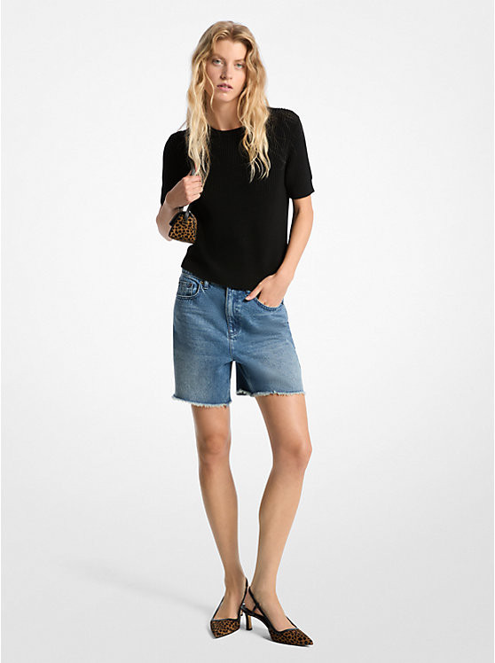 Boyfriend Denim Shorts | Michael Kors CA