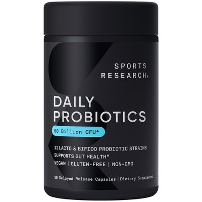 Sports Research Daily Probiotics, 60 Billion CFU, 30 Delayed Release Capsules | Target