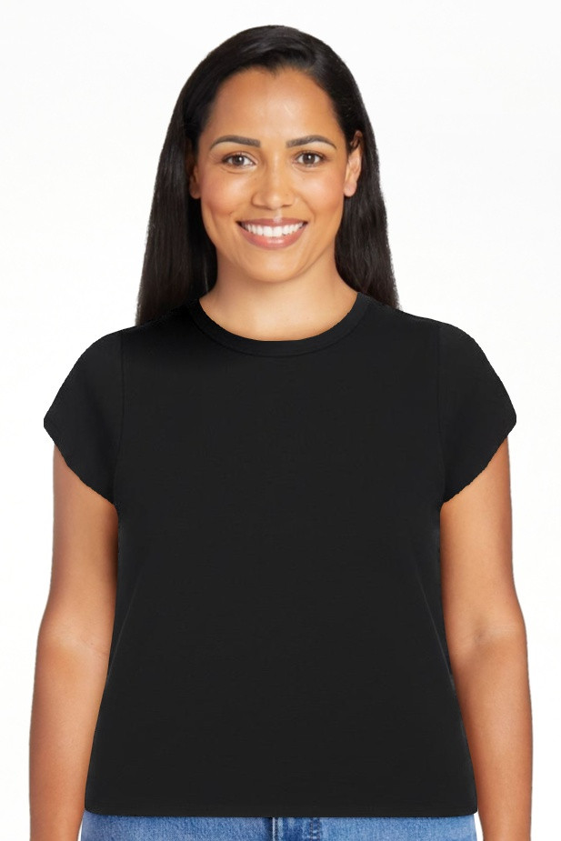 Free Assembly Women's and Women's Plus Cap Sleeve Tee, Sizes XS-4X | Walmart (US)