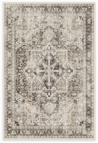 Ruggable Kamran Washable Rug - Perfect Vintage Area Rug for Living Room Bedroom Kitchen - Pet & C... | Amazon (US)
