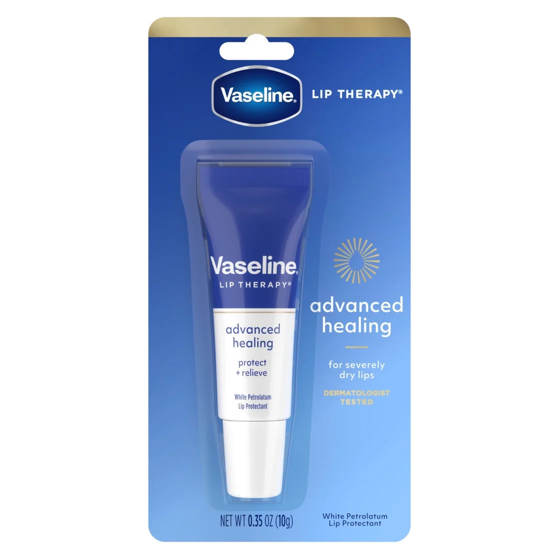 Vaseline Lip Therapy Lip Balm Tube For Healthier Looking Lips Advanced Healing Moisturizer For Dr... | Walmart (US)