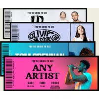Personalised Ticket, Event Ticket, Fake Concert Ticket Keepsake | Etsy (UK)