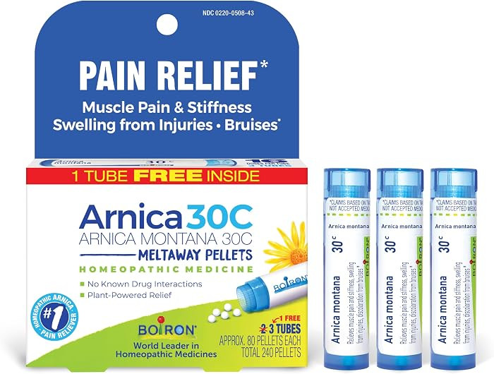 Boiron Arnica Montana 30C Homeopathic Medicine for Relief from Muscle Pain, Muscle Stiffness, Swe... | Amazon (US)