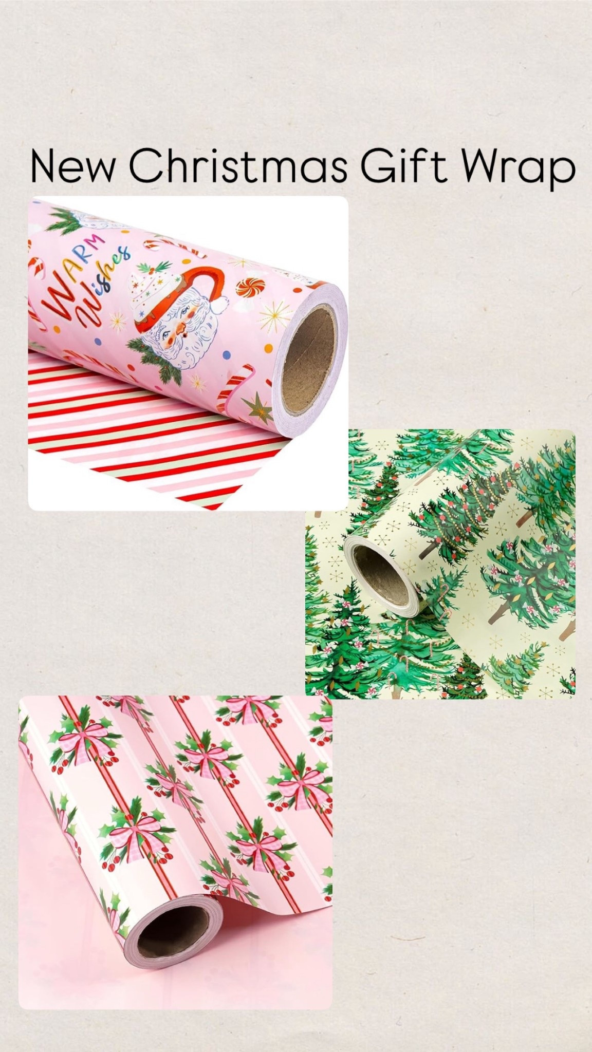 Christmas wrapping paper
Christmas tree
Gift wrap
Trees
Santa
 Candy cane

#LTKSeasonal #LTKFindsUnder50 #LTKKids